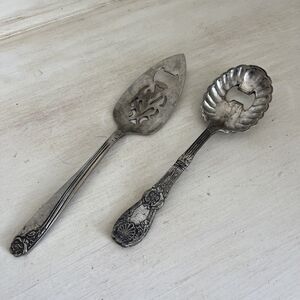Anthropologie Piece of Cake Bottle Opener Lot Of 2 Silver Cake Server Spoon